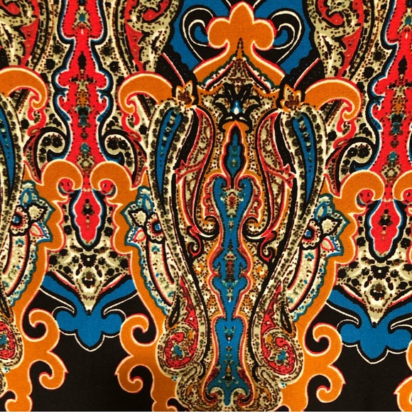 Carmen Carmen Marc Valvo W Size M  Crew Neck 3/4 Sleeve  M/Black Sheath Dress - Picture 8 of 11